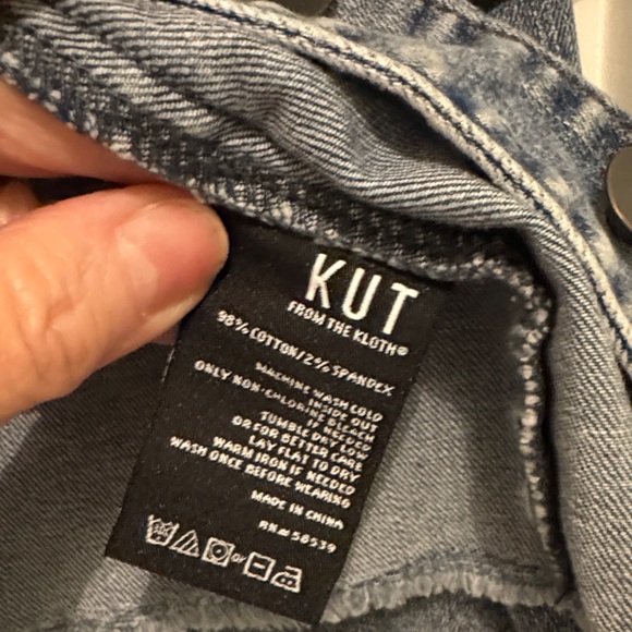 Kut from the Kloth Dark Wash Jean Jacket - Picture 4 of 9
